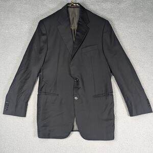 Hickey Freeman Blazer Mens 38 Regular Tasmanian Super 150s Wool Loro Piana USA